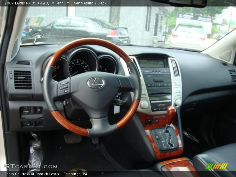 Millennium Silver Metallic / Black 2007 Lexus RX 350 AWD