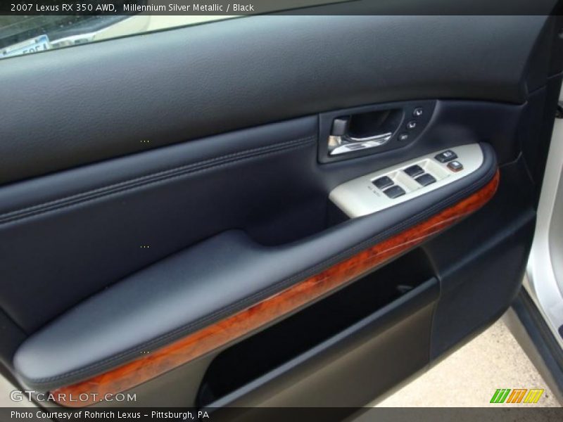 Millennium Silver Metallic / Black 2007 Lexus RX 350 AWD