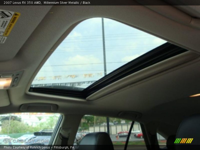 Millennium Silver Metallic / Black 2007 Lexus RX 350 AWD