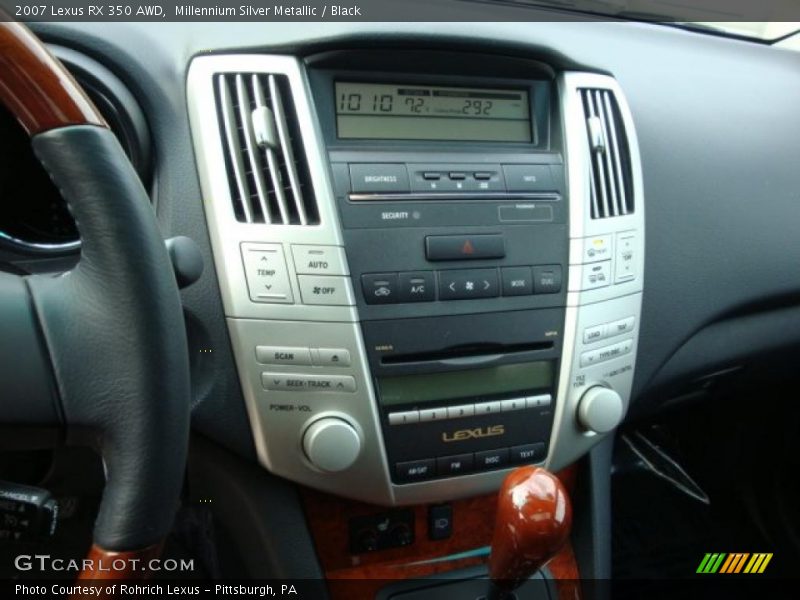 Millennium Silver Metallic / Black 2007 Lexus RX 350 AWD