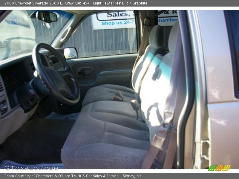 Light Pewter Metallic / Graphite 2000 Chevrolet Silverado 2500 LS Crew Cab 4x4