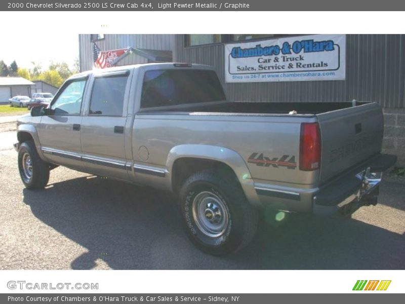 Light Pewter Metallic / Graphite 2000 Chevrolet Silverado 2500 LS Crew Cab 4x4