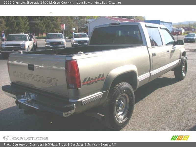 Light Pewter Metallic / Graphite 2000 Chevrolet Silverado 2500 LS Crew Cab 4x4