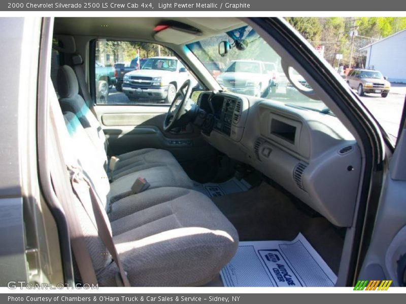 Light Pewter Metallic / Graphite 2000 Chevrolet Silverado 2500 LS Crew Cab 4x4