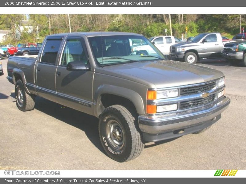 Light Pewter Metallic / Graphite 2000 Chevrolet Silverado 2500 LS Crew Cab 4x4