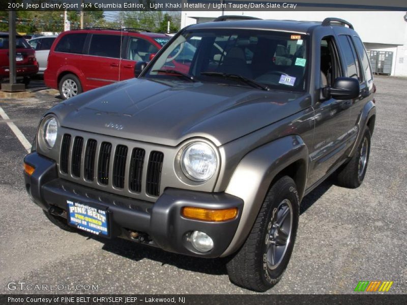 Light Khaki Metallic / Light Taupe/Dark Slate Gray 2004 Jeep Liberty Sport 4x4 Columbia Edition