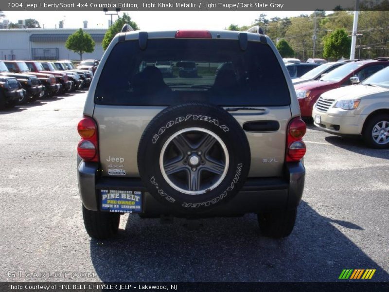 Light Khaki Metallic / Light Taupe/Dark Slate Gray 2004 Jeep Liberty Sport 4x4 Columbia Edition