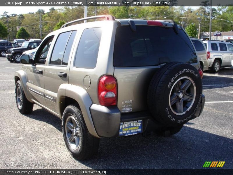 Light Khaki Metallic / Light Taupe/Dark Slate Gray 2004 Jeep Liberty Sport 4x4 Columbia Edition