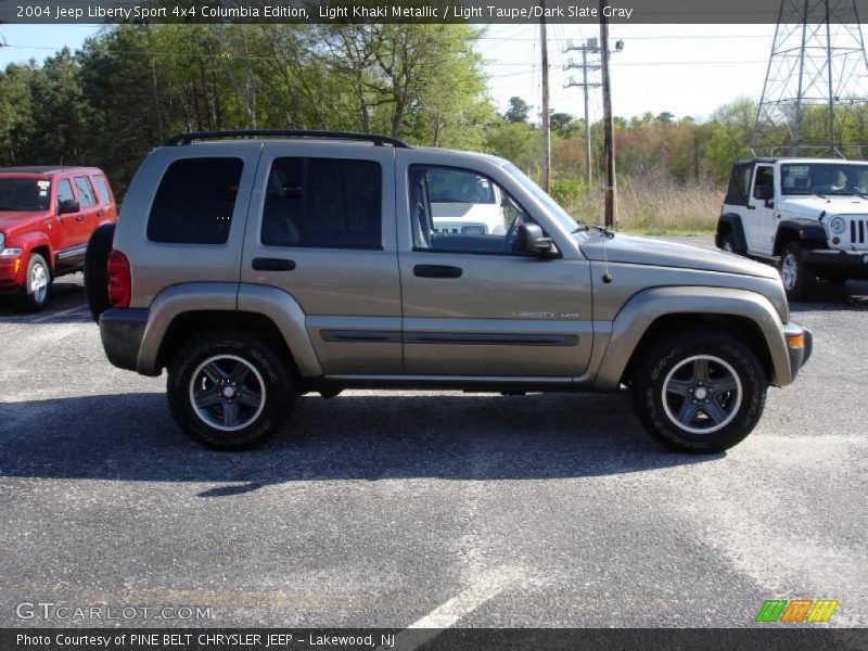 Light Khaki Metallic / Light Taupe/Dark Slate Gray 2004 Jeep Liberty Sport 4x4 Columbia Edition