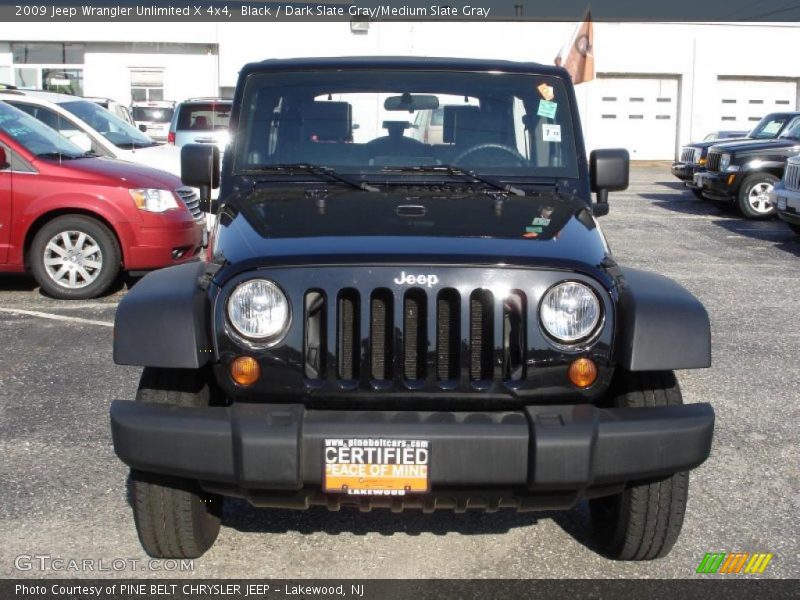 Black / Dark Slate Gray/Medium Slate Gray 2009 Jeep Wrangler Unlimited X 4x4