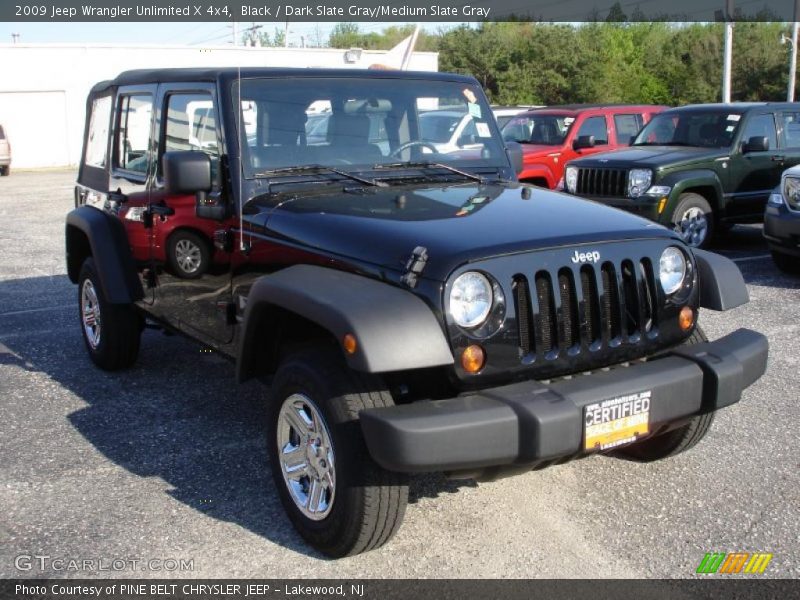 Black / Dark Slate Gray/Medium Slate Gray 2009 Jeep Wrangler Unlimited X 4x4
