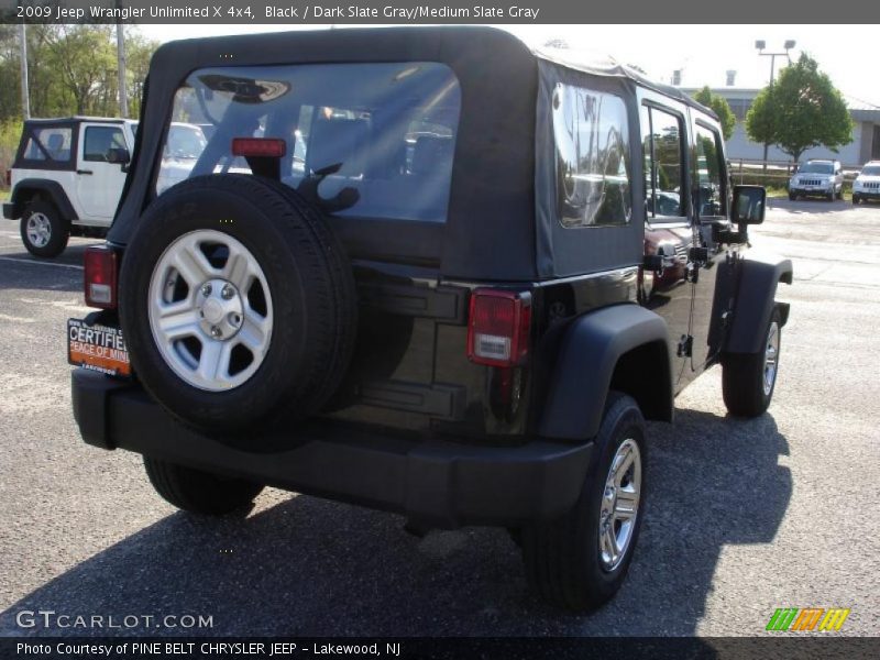 Black / Dark Slate Gray/Medium Slate Gray 2009 Jeep Wrangler Unlimited X 4x4