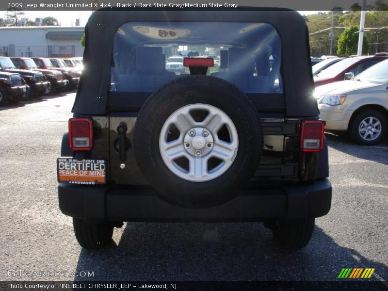 Black / Dark Slate Gray/Medium Slate Gray 2009 Jeep Wrangler Unlimited X 4x4