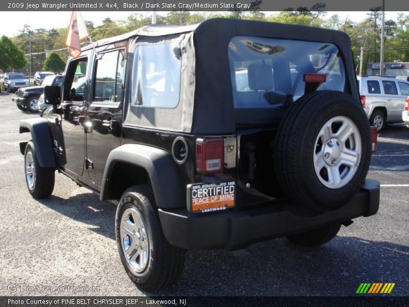 Black / Dark Slate Gray/Medium Slate Gray 2009 Jeep Wrangler Unlimited X 4x4