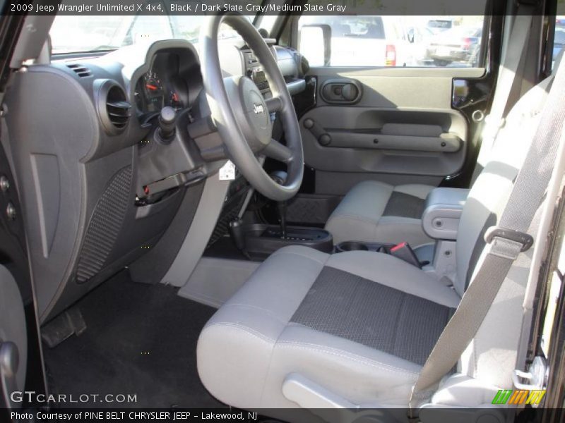 Black / Dark Slate Gray/Medium Slate Gray 2009 Jeep Wrangler Unlimited X 4x4