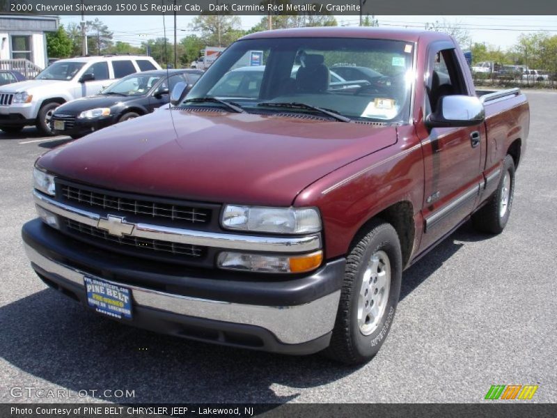 Dark Carmine Red Metallic / Graphite 2000 Chevrolet Silverado 1500 LS Regular Cab