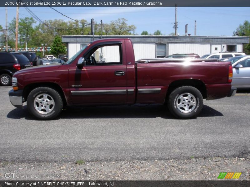 Dark Carmine Red Metallic / Graphite 2000 Chevrolet Silverado 1500 LS Regular Cab