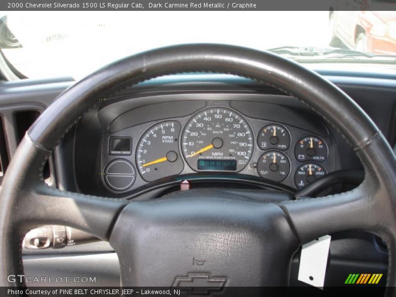 Dark Carmine Red Metallic / Graphite 2000 Chevrolet Silverado 1500 LS Regular Cab