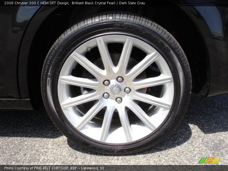 Brilliant Black Crystal Pearl / Dark Slate Gray 2008 Chrysler 300 C HEMI SRT Design