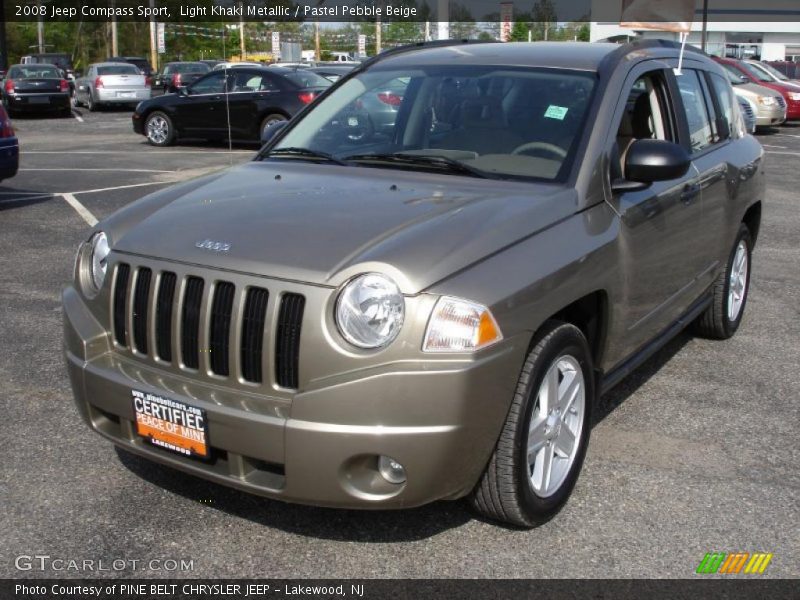 Light Khaki Metallic / Pastel Pebble Beige 2008 Jeep Compass Sport