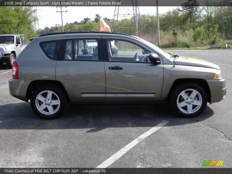 Light Khaki Metallic / Pastel Pebble Beige 2008 Jeep Compass Sport