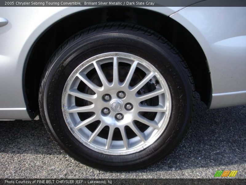 Brilliant Silver Metallic / Dark Slate Gray 2005 Chrysler Sebring Touring Convertible
