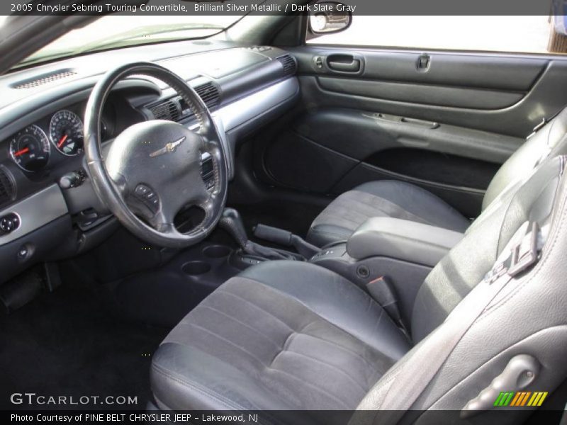 Brilliant Silver Metallic / Dark Slate Gray 2005 Chrysler Sebring Touring Convertible