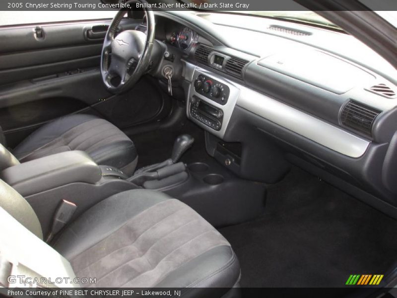 Brilliant Silver Metallic / Dark Slate Gray 2005 Chrysler Sebring Touring Convertible