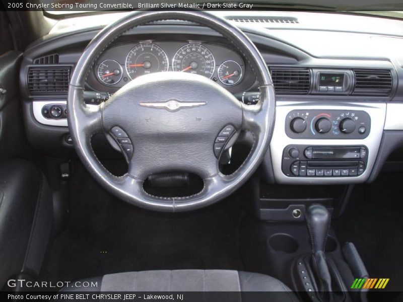 Brilliant Silver Metallic / Dark Slate Gray 2005 Chrysler Sebring Touring Convertible