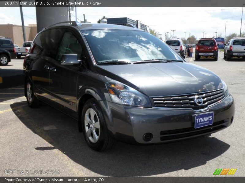 Smoke Gray Metallic / Gray 2007 Nissan Quest 3.5 S