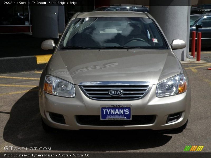 Sand Beige / Beige 2008 Kia Spectra EX Sedan