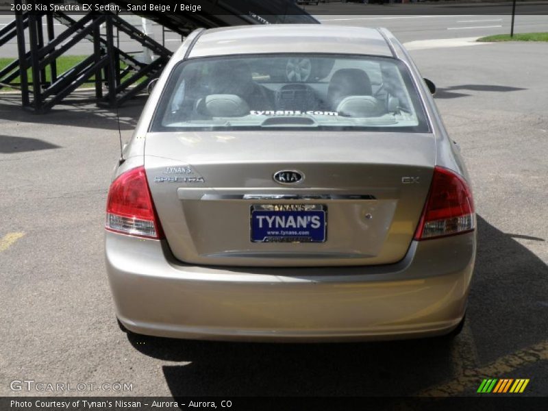 Sand Beige / Beige 2008 Kia Spectra EX Sedan