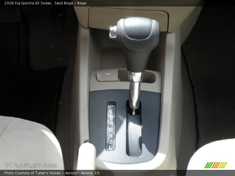 Sand Beige / Beige 2008 Kia Spectra EX Sedan