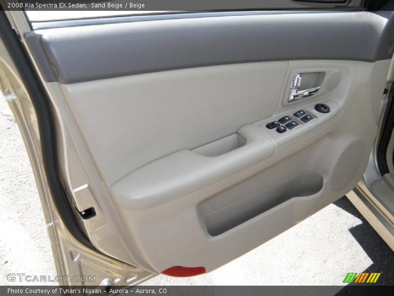 Sand Beige / Beige 2008 Kia Spectra EX Sedan