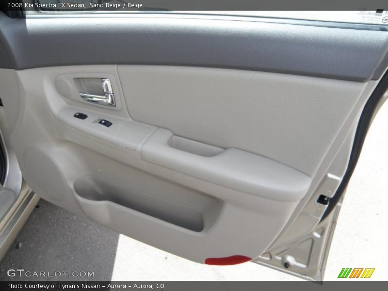 Sand Beige / Beige 2008 Kia Spectra EX Sedan