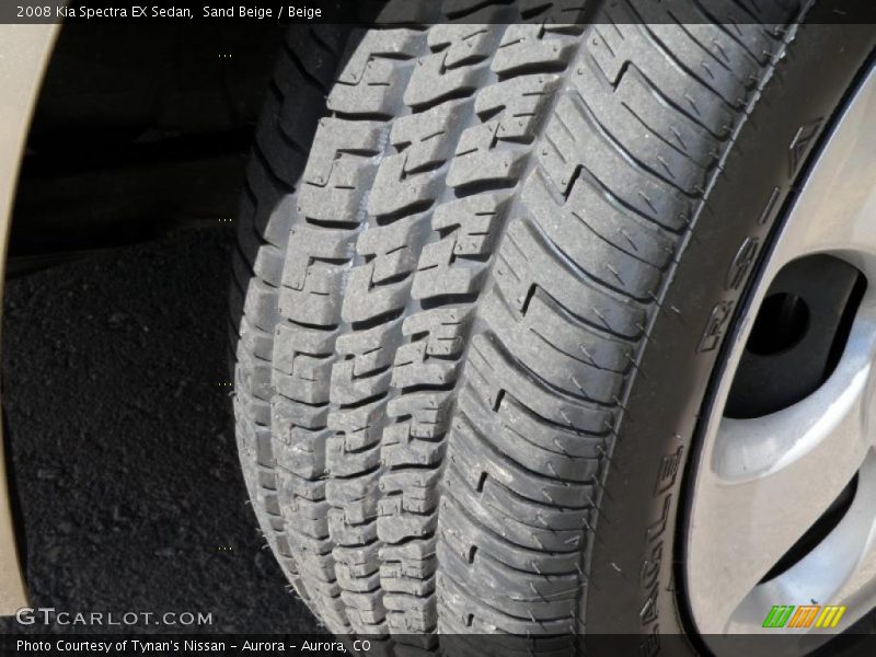 Sand Beige / Beige 2008 Kia Spectra EX Sedan