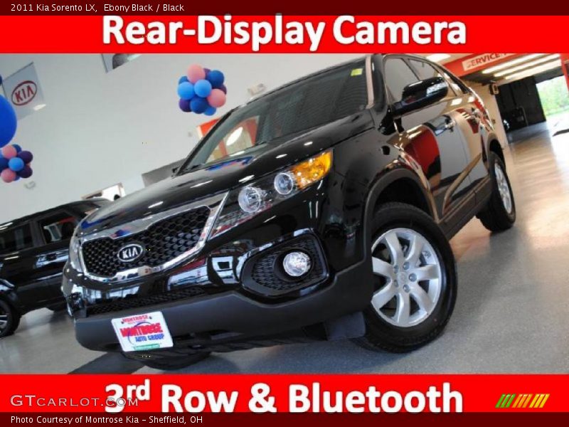 Ebony Black / Black 2011 Kia Sorento LX
