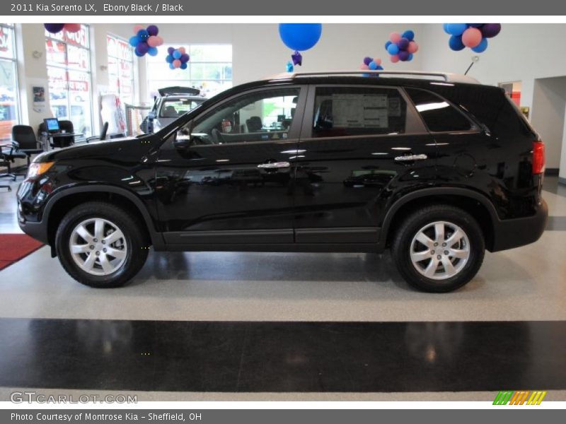 Ebony Black / Black 2011 Kia Sorento LX