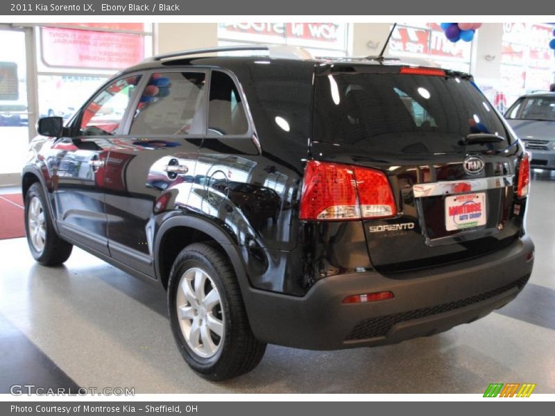 Ebony Black / Black 2011 Kia Sorento LX