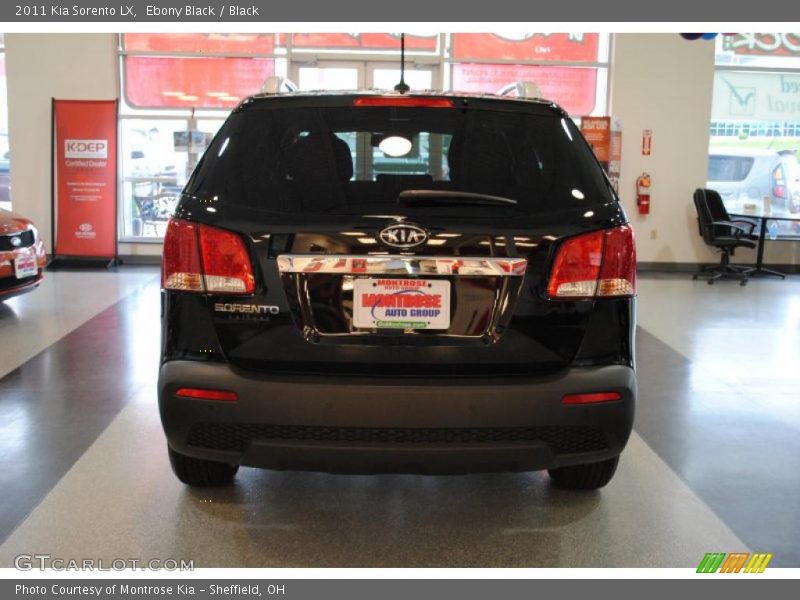 Ebony Black / Black 2011 Kia Sorento LX