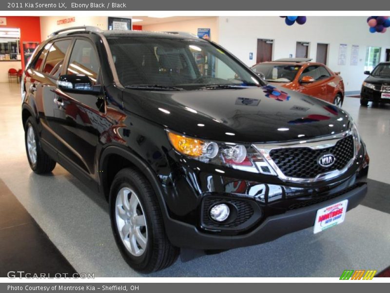 Ebony Black / Black 2011 Kia Sorento LX
