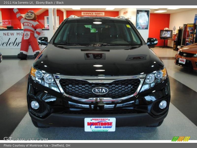 Ebony Black / Black 2011 Kia Sorento LX
