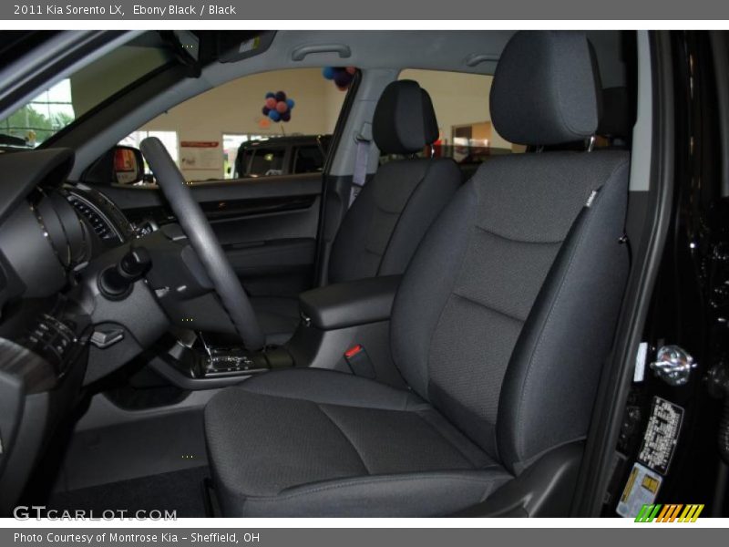 Ebony Black / Black 2011 Kia Sorento LX