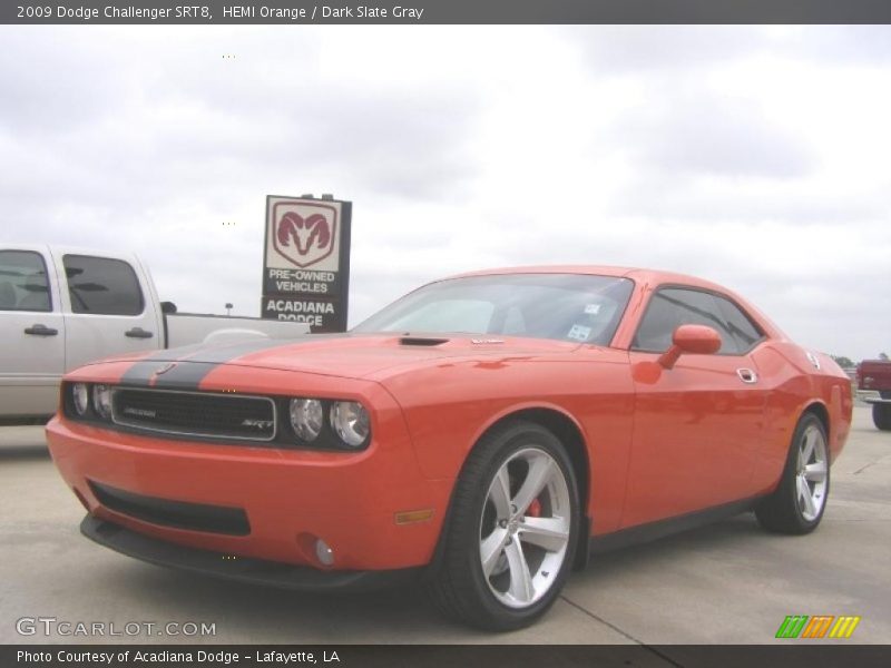 HEMI Orange / Dark Slate Gray 2009 Dodge Challenger SRT8