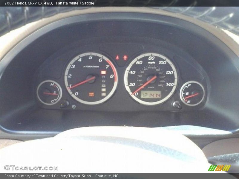 Taffeta White / Saddle 2002 Honda CR-V EX 4WD