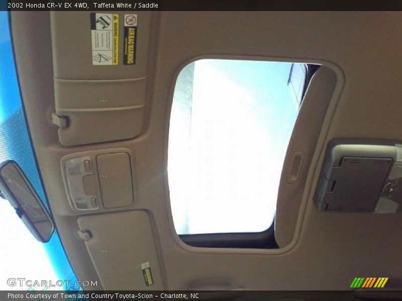 Taffeta White / Saddle 2002 Honda CR-V EX 4WD
