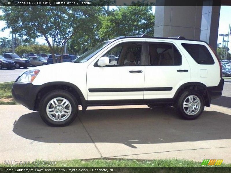 Taffeta White / Saddle 2002 Honda CR-V EX 4WD