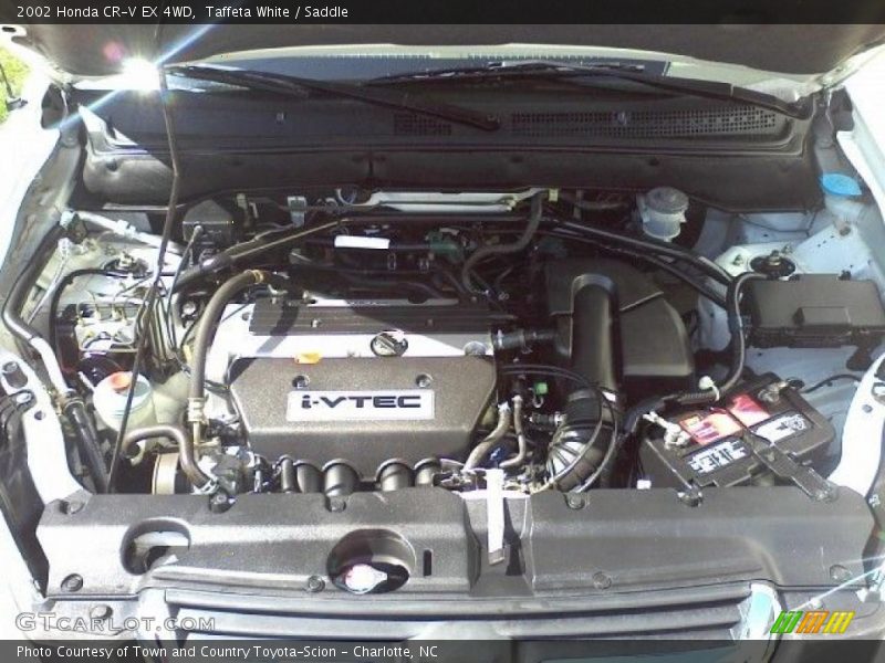 Taffeta White / Saddle 2002 Honda CR-V EX 4WD