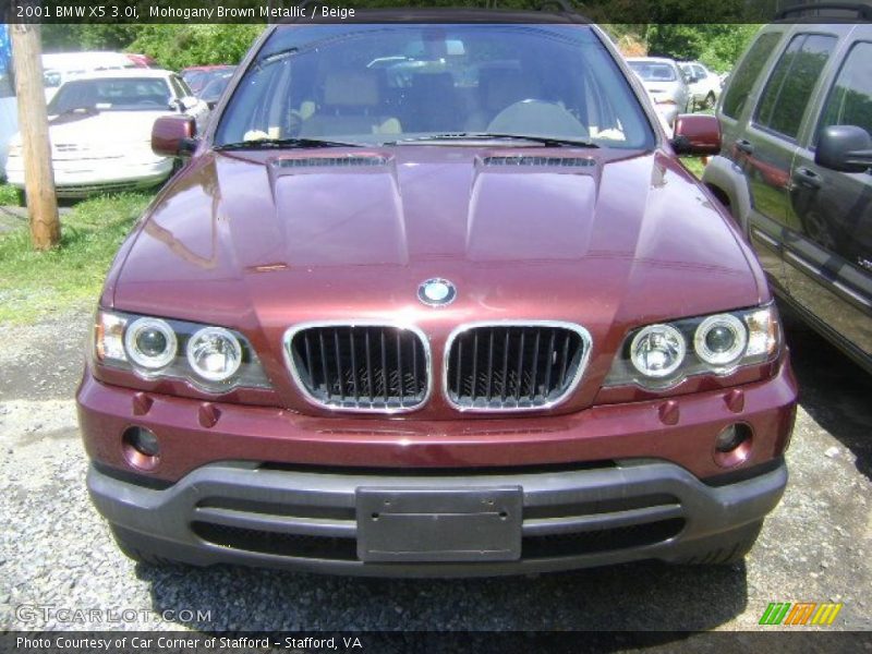 Mohogany Brown Metallic / Beige 2001 BMW X5 3.0i