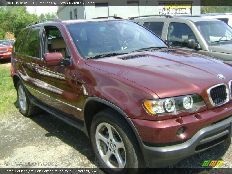 Mohogany Brown Metallic / Beige 2001 BMW X5 3.0i